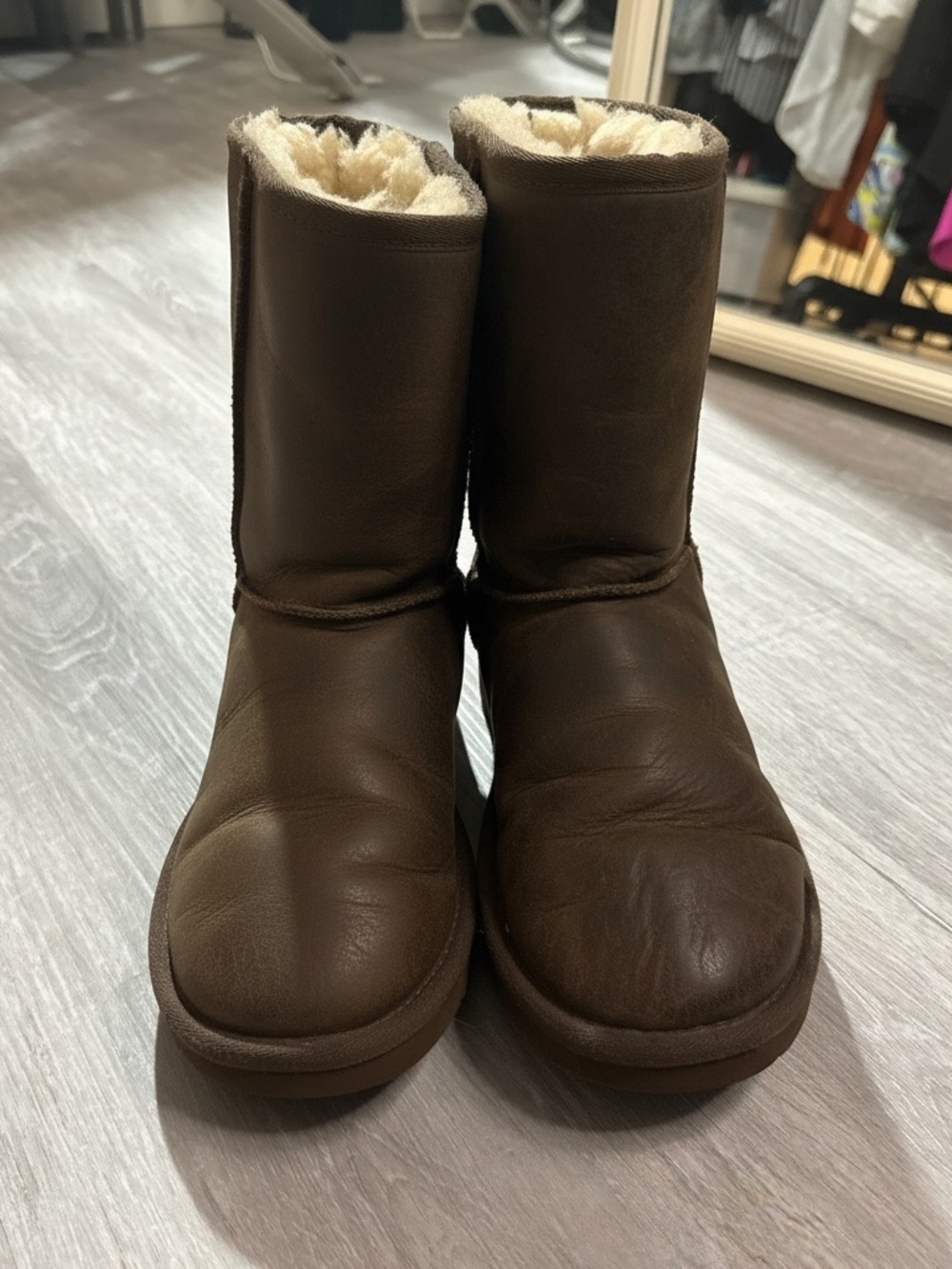 UGG Women's Brown Shearling-Lined Winter Boots